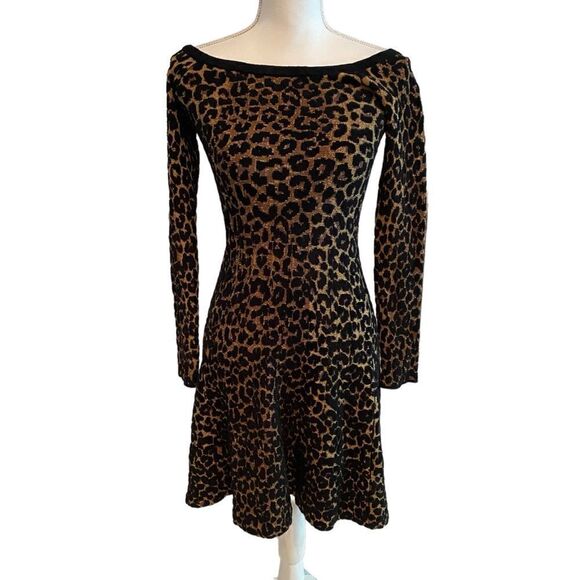 Ronny Kobo Leopard Roawn Dress Size XS - Picture 7 of 8